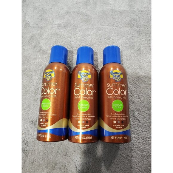 3 Pack Banana Boat Summer Color Self Tanning Mist by Banana Boat - Picture 1 of 3